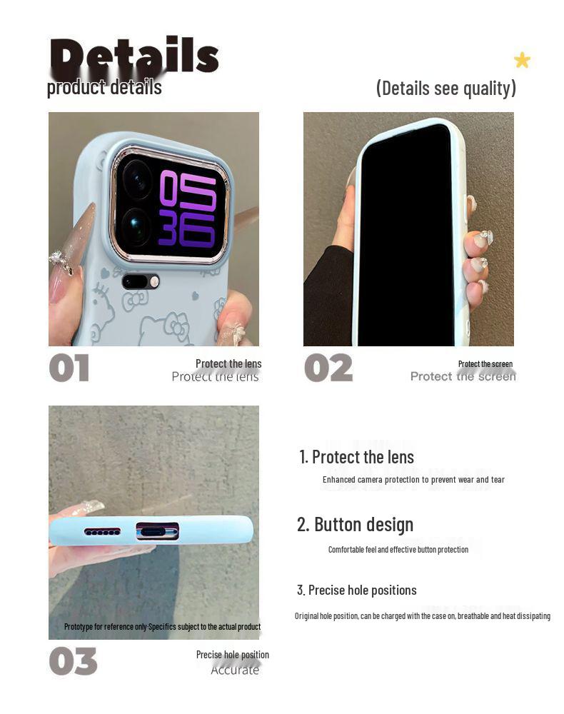 Custodia per telefono Xiaomi 17/17Pro/17Pro Max Carina Cartone Animato Gattino - Anti-Caduta con Dissipazione del Calore