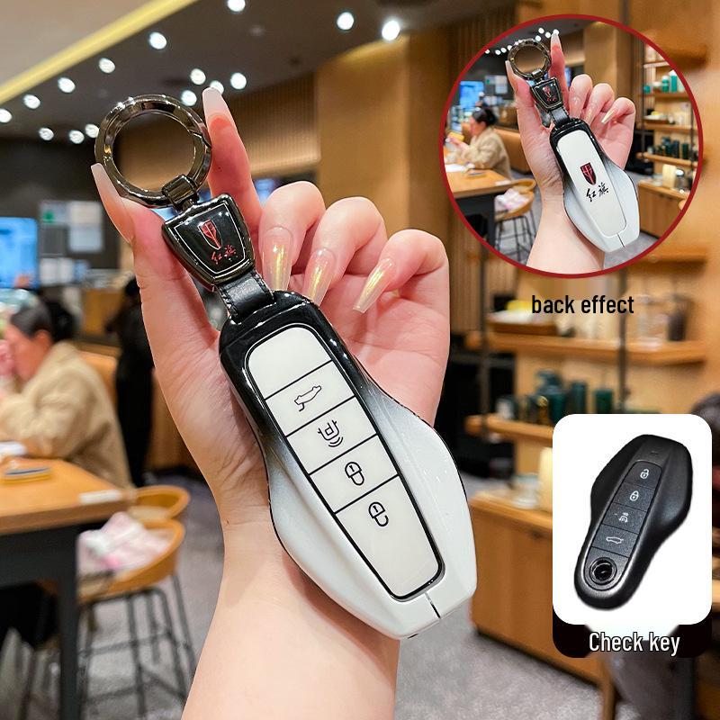 2026 Hongqi HS6 PHEV Key Case: Metal Buckle Shell for HS6/HS3 Smart Hybrid