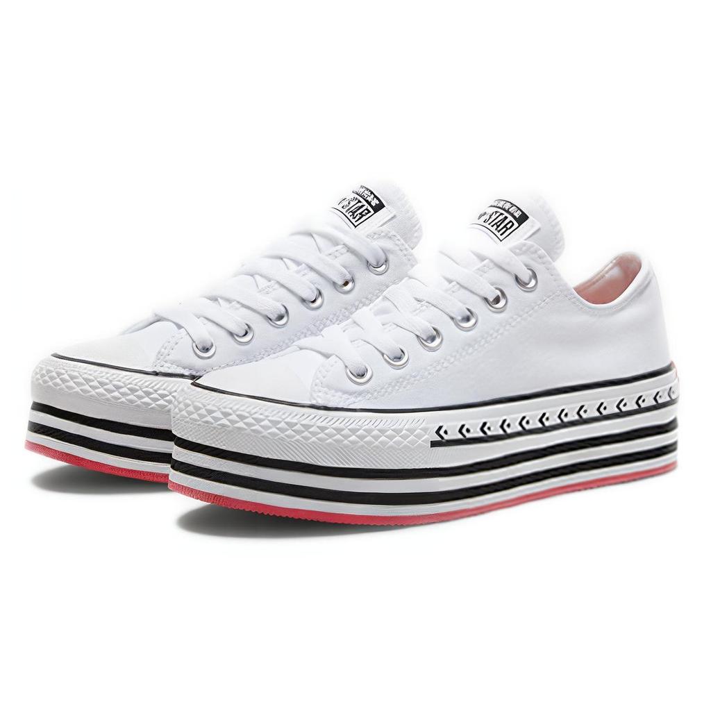 Chuck Taylor All Star Wmns Converse Platform Layer Low 'Logo Play - White' Women's 566762C