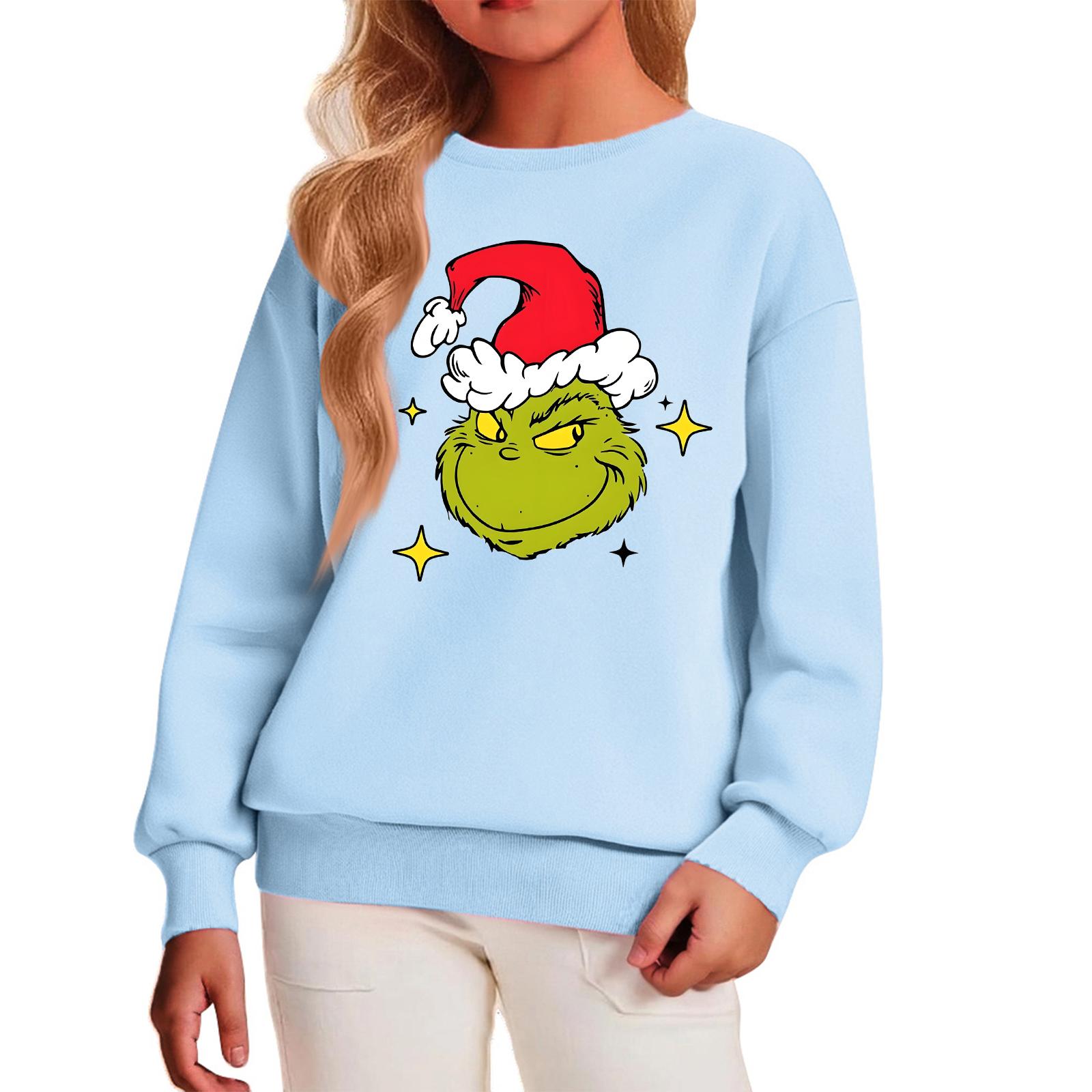 

Детский повседневный пуловер с круглым вырезом и принтом, с длинными рукавами и капюшоном 100 синий