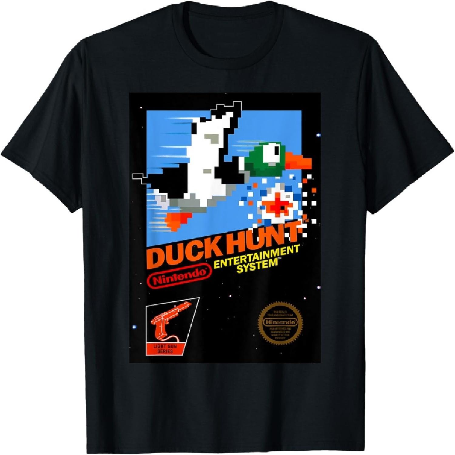 

Nintendo NES Duck Hunt Retro Vintage Cover Graphic T-Shirt T-Shirt XXXXXL чорний