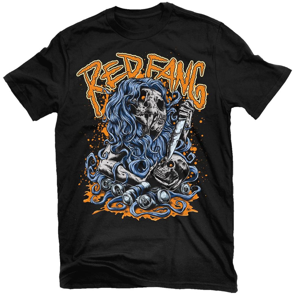 Deep Cuts Red Fang Rockband Grafik T-Shirt Baumwolle Rundhals Lässiges Unisex T-Shirt Sommer Oberteil