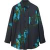 All Over Print Pointed Collar Single Breasted Loose Long Sleeve Shirt Men Shirts Multi-color JL8299