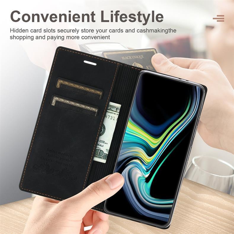 Suitable for Samsung S25Ultra phone case, flip cover A17, skin-feel dreamy magnetic suction S24FE card slot protective case