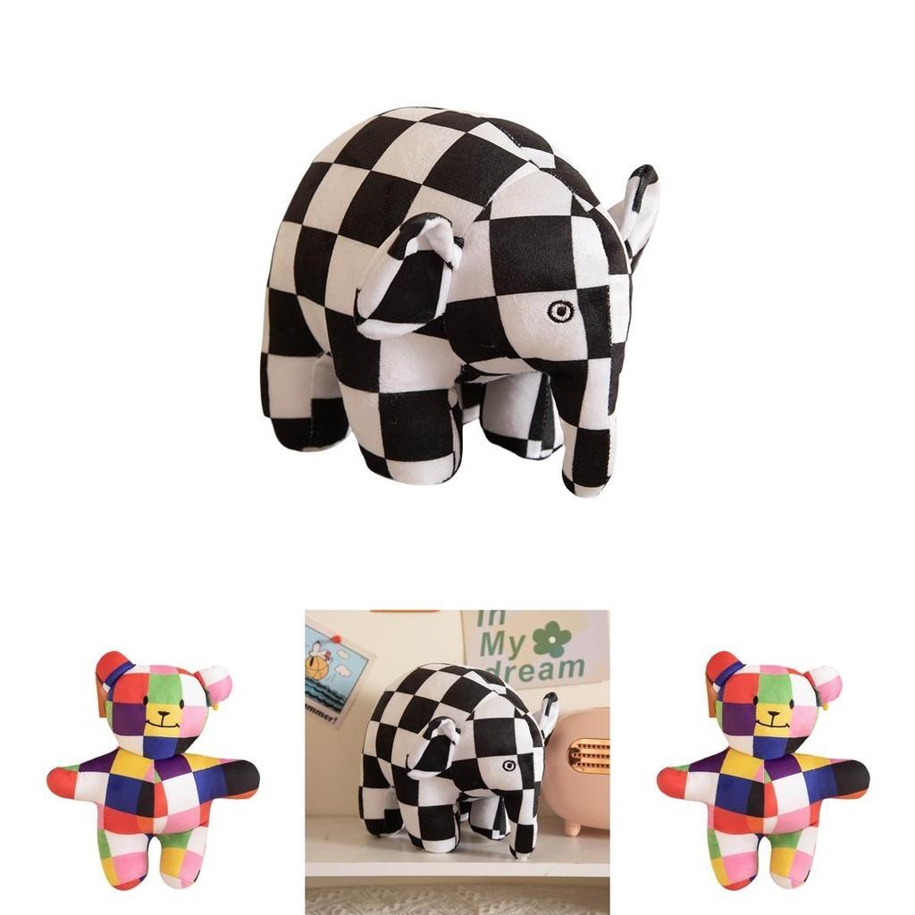 Elmer's Colors Stuffed Animal Cute And Cuddly Elephant Plushie For Kids