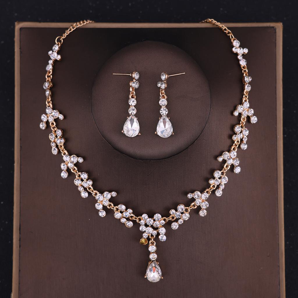 Baroque Crystal Tiaras And Crowns Rhinestone Bridal Jewelry Set Bridal Wedding Hair Accessories Jewelry Crown Tiara For Women