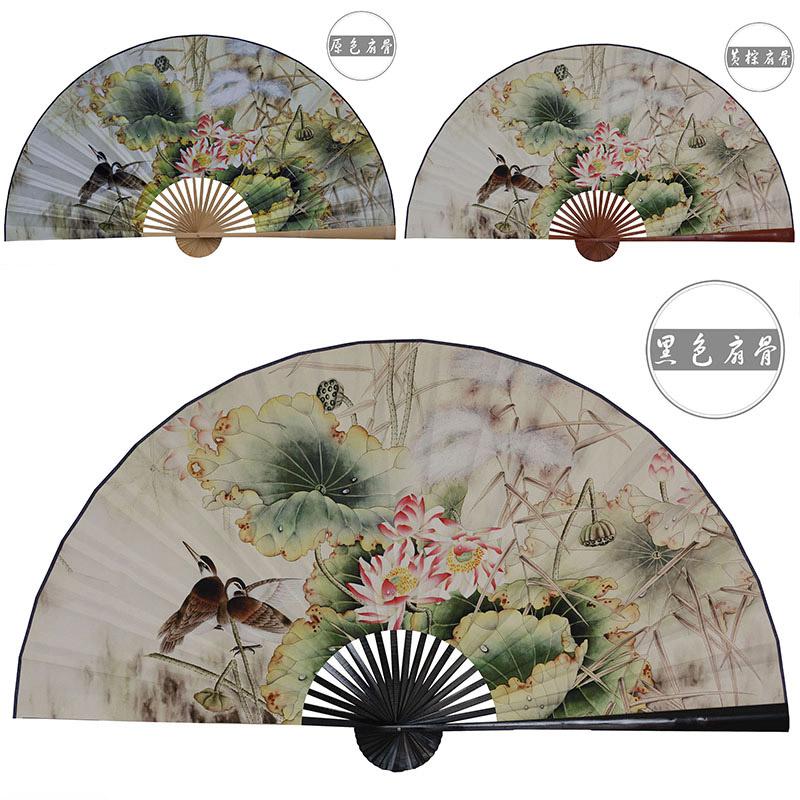 Ventaglio di Carta da Pittura Grande 50x88cm Decorativo da Appendere a Parete Ventaglio Pieghevole Decorativo Ufficio Sala Casa Soggiorno Ventilatore