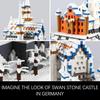 Germany Swan Stone Castle Micro Building Blocks Set, Famous World Architecture Model Creative Collection Building Toys for Adults and Kids 14+