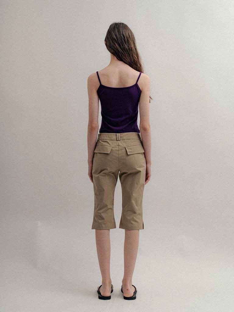 VISUS Cotton Capri Pants_Beige