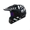 Adventure Helmet MultiSeason Motocross Aerodynamic Design Shielded Headwear S Bright Black Pu
