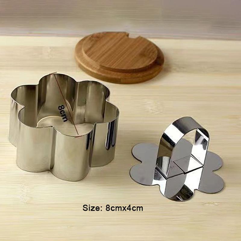 Forma do ciasta DIY Stal nierdzewna Narzędzia do dekoracji Okrągły Srebrny Pierścień Krajalnica Nożyk Ręczny Do Pieczenia Akcesoria do Dekoracji Ciasta