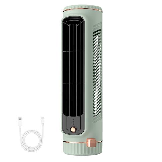 

Quiet Tower Fan, Cordless Desktop Fan, Portable Air Conditioner, Adjustable 3 Speed Air Cooler, USB Rechargeable Personal Cooling Fan for Car зелёный