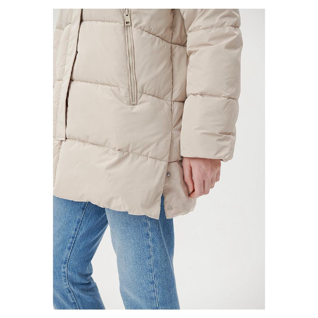 Hooded Beige Puffer Jacket 1110150-70144