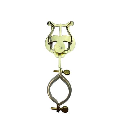 Portable Gold Music Clip Stand for Wind Instruments: Clarinet & Oboe