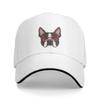 Denim-Kappe, Boston Terrier-Hund, Baseball-Dad-Cap, klassisch gewaschen, 100 % Baumwolle, verstellbar, lässig, Sport, für Unisex, Damen, Mütze