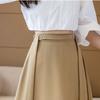 Half-length Skirt Women's Mid-length Chiffon Summer New Irregular Fashion High-waisted A-line Small Skirt