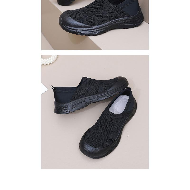 Shoes Women's 2025 Spring New Casual Single Shoes Lazy People Pedal Round Toe Heightened, Breathable, Non-slip and Wear-resistant Women's Shoes