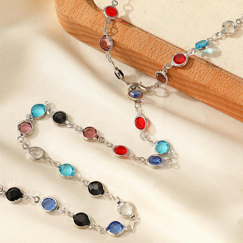 Богемное Красочное Стекло Длинное Y-образное Ожерелье Металлическая Цепочка на Ключицу Золотого Цвета Летняя Праздничная Вечеринка Украшения для Тела Подарки