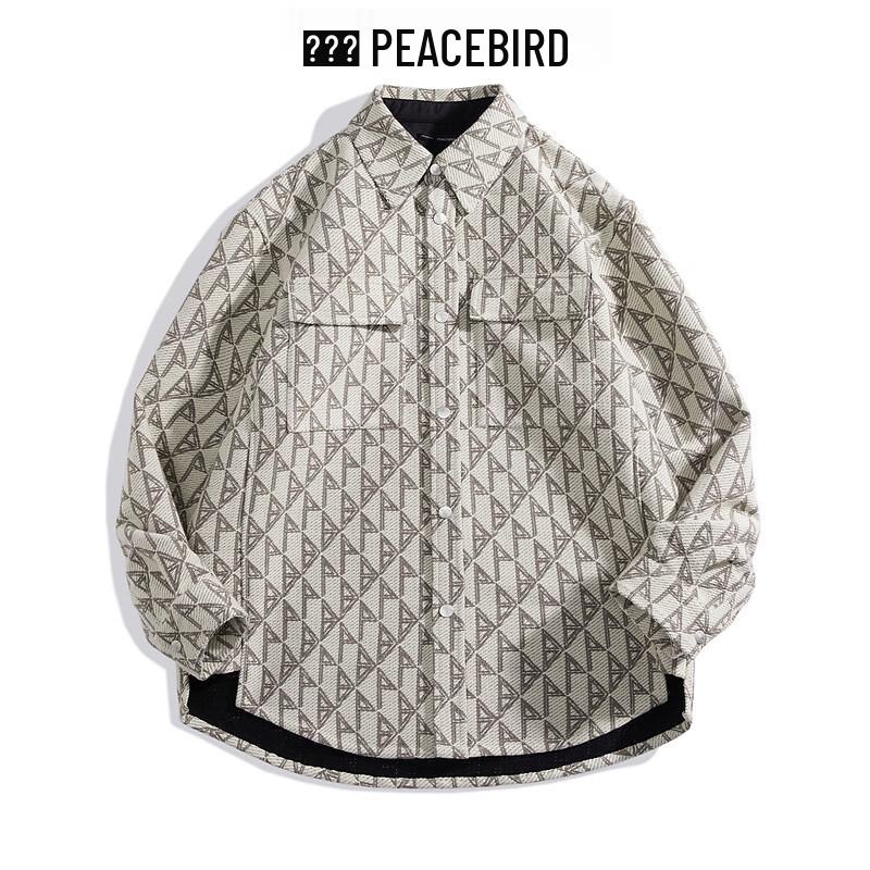 

PEACEBIRD Men s Plaid Casual Shirt S
