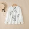 ZANZEA Women Loose Casual Round Neck Long Sleeve Print Blouse