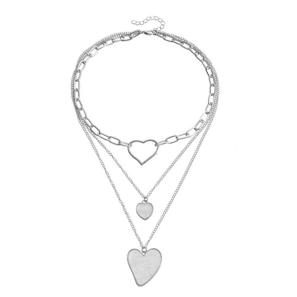 Collier Fritillaire Amour Croisé Collier Chaîne Pull Femme Accessoires Tendance