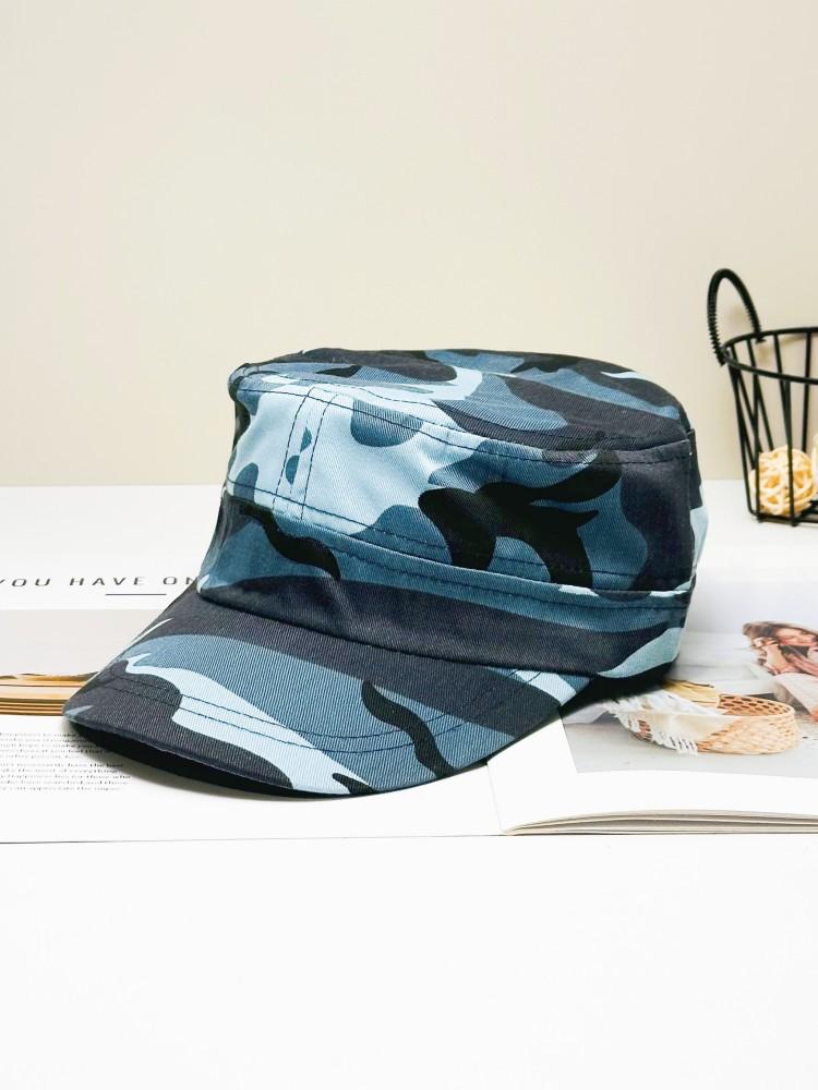 Lente En Zomer Eenvoudige Camouflage Hoeden Voor Mannen En Vrouwen Buiten Kamperen Mode Veelzijdige Hoeden Casual Hoeden Platte Top Hoeden Adjustable