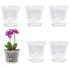 1PC Root Control Transparent Flower Pot Hydroponic Basket Green Plant  for Home Garden