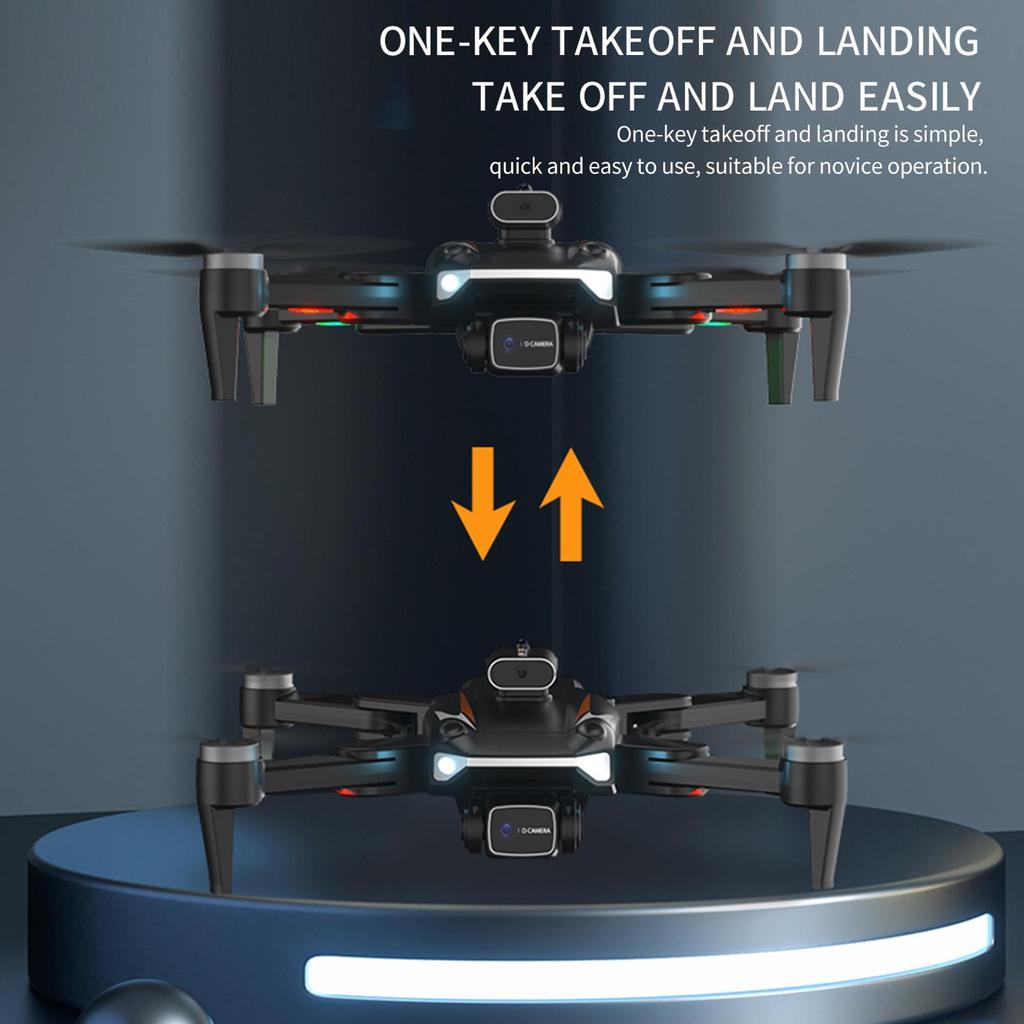 Ferngesteuerte GPS-Drohne mit Doppelkamera, 8K, faltbare Headless-Drohne mit Hindernisvermeidungsfunktion, optische Flusspositionierung, Gestenfotografie