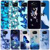 Blue Butterfly Beautiful Wing Phone Case For Xiaomi Poco F7 Ultra X5 X6 X7 Pro M7 Redmi 15C 15 13C 13 12C 12 10C 10 10A 9 9C 9A