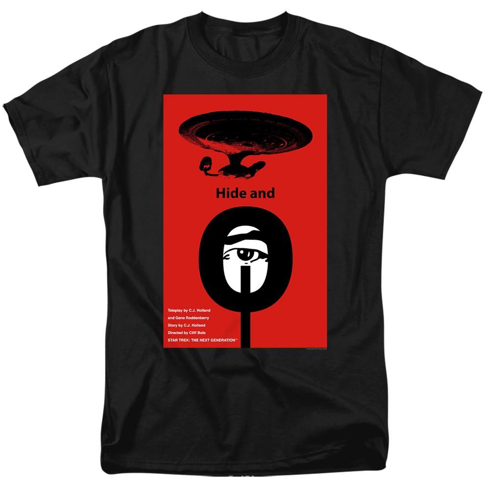Star Trek - Tng Season 1 Episode 10 - Adult Unisex Short Sleeve T-Shirt - Black 4XL