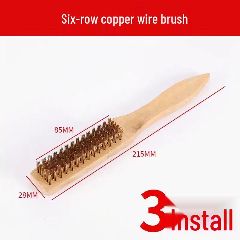 Wooden Handle Wire Brush Set