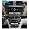 Carbon Fiber Car Central Console Control CD Panel Cover For Benz C W204 2010-13