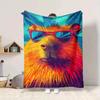 1pc Fashion Capybara Blanket - Perfect Gift for Birthdays, Christmas & Halloween- Soft, Warm & Versatile yy250909199