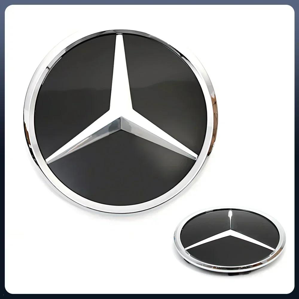 Naklejka Samochodowa 2025 Gorąca Do Mercedes Benz Do Mercedes Benz Srebrna I Czarna Grill Przedni Najnowsze Emblematy Stylu 3D W176 W246 W205 W21