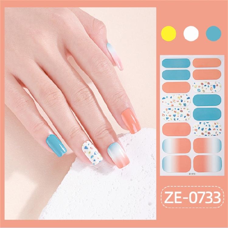 Valentine's Day Full Wrap Nail Stickers Nails Polish Strips Adhesive DIY Nails Art Decals Manicure Accessories
