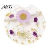 Reusable Car Coaster Coaster, Durable Resin Flower Drink Mirror Polished Unique Natural Coffee Cup Holder, for Interior Accessories Heat Resistant