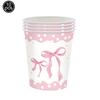 6/12pcs Pink Bow Acrylic KeyChains Coquette Bow Birthday Party Decorations Supplies Gifts for Kids Girls Pink Bow Party Favors