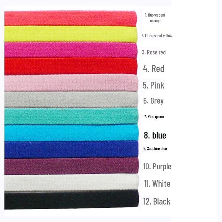 Elastic Candy Color Sports Yoga Headband - Popular European & American Hair Accessory for Running & Football.