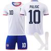 2425 American Team Home White Football Uniform No. 10 Prisic America's Cup Children's Men's Women's Set Ball