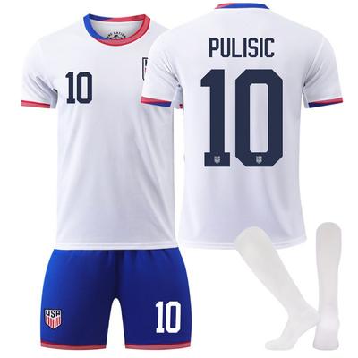 2425 American Team Home White Football Uniform No. 10 Prisic America's Cup Children's Men's Women's Set Ball
