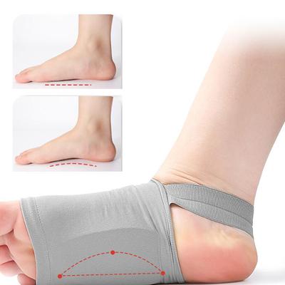 1 Paio Solette Supporto Arco Plantare in Silicone, Solette Correzione Piede Piatto, Design con Cinturino Anticollasso, Massaggio Plantare