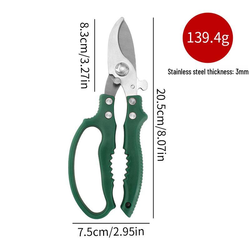 Stainless Steel Pruning Shears: Powerful Garden and Orchard Tree Branch Cutter Eagle Beak Pruning Shears