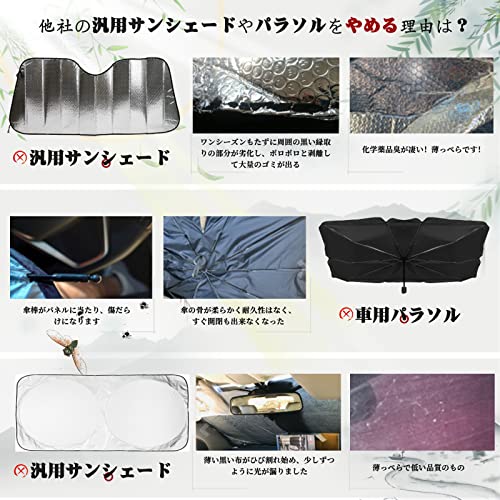 Ruiya Windshield Sunshade for the 2022 Honda Civic Type R FL5, UV Protection, Foldable, No Suction Cups Required, Customizable Parts
