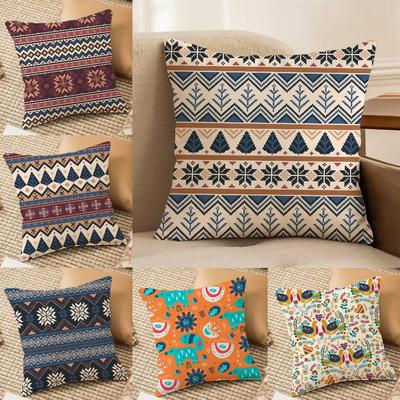 Moroccan Style Pillow Case Anti-dustmite Pillowcase Invisible Zipper Silky Short Plush Sofa Cushion Cover