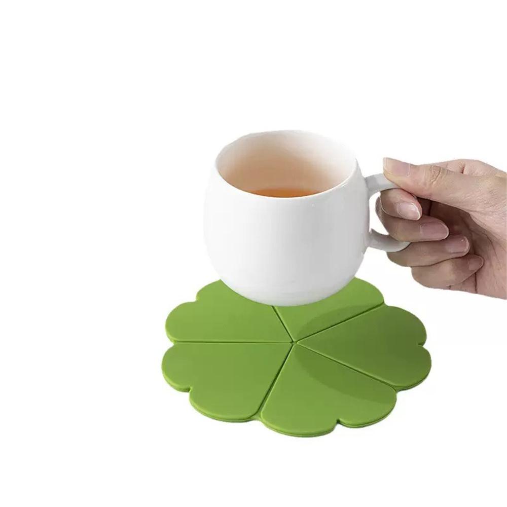 Flower Silicone Heat Insulation Mat Creative Table Mat Cup Mat Heat-Resistant Table Mat Pot Mat High Temperature Resistance