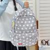 Schoolbag Star Printing Student Schoolbag Simple and Lightweight Student Party Class Daily Travel Leisure Large Capacity Backpack