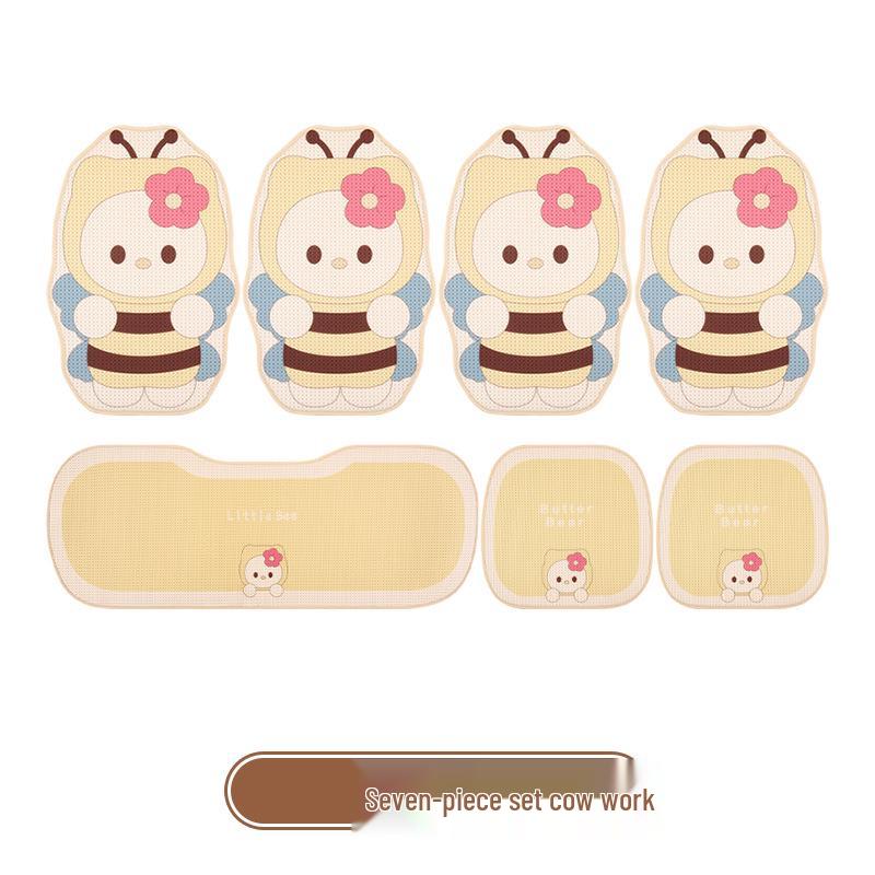 Cartoon Bee All-Season Car Seat Cushion for BYD Seagull, Seal, Qin L, Destroyer 05