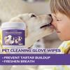 JAYSUING Pet Freshening Glove Wipes for Gentle Dental Care and Odor Control