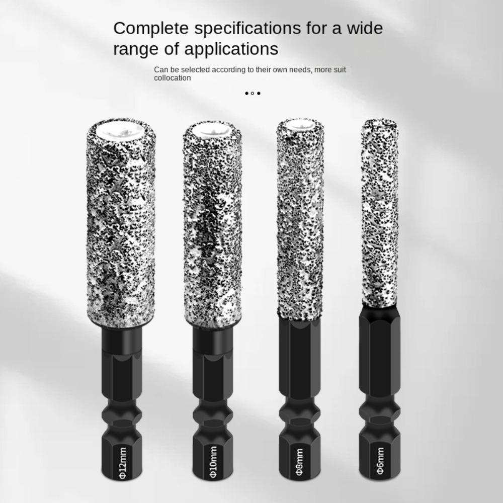 1pc /3pcs Dry-drilling Tile Hole Opener Marble Tile Drill Bit  Tiles Brazing Glass Marble