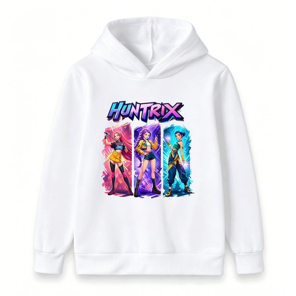 Kids Boys Girls Hoodie Cool Anime Character Printed Long Sleeve Casual Pullover Sweatshirt For Youth Daily Wear
